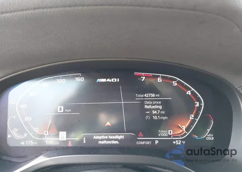 2021 BMW X3 M40I from USA, damaged, VIN 5UXTY9C04M9F78305